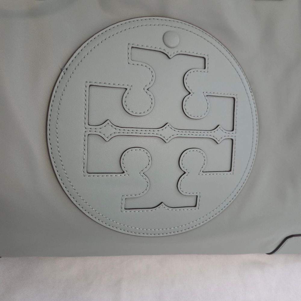 Tory Burch ELLA Tote Bag Blue Celadon - Picture 2 of 13